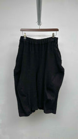 Comme Des Garcons Boiled-wool 3D Cropped Wide Pants
