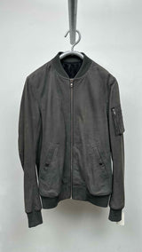 Rick Owens Leather Bomber Jacket