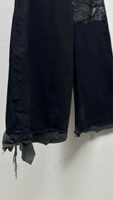 Paradoxe Paris Layered Leather Textured Jeans