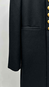 Saint Laurent Metal-button Officer Military Coat
