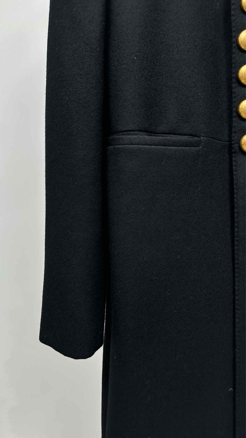 Saint Laurent Metal-button Officer Military Coat