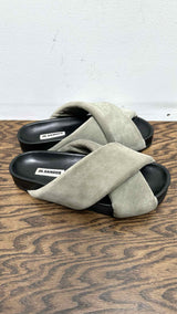 Jil Sander Suede Wrapped Sandals