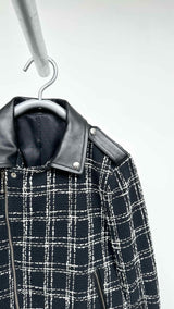 Ernest W. Baker Check Perfecto Biker Jacket
