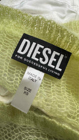 Diesel S/S Sweater Tank Leopard Top
