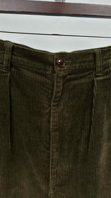 Comme Des Garcons Homme Hybrid Corduroy Cropped Wide Pants