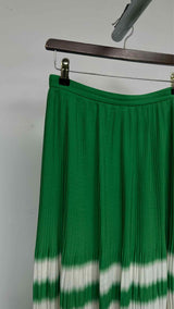 Dries Van Noten Two-tone Pleated Long Skirt