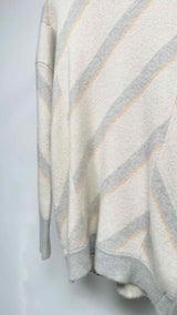 Jil Sander High-neck Stripe Casmere Sweater