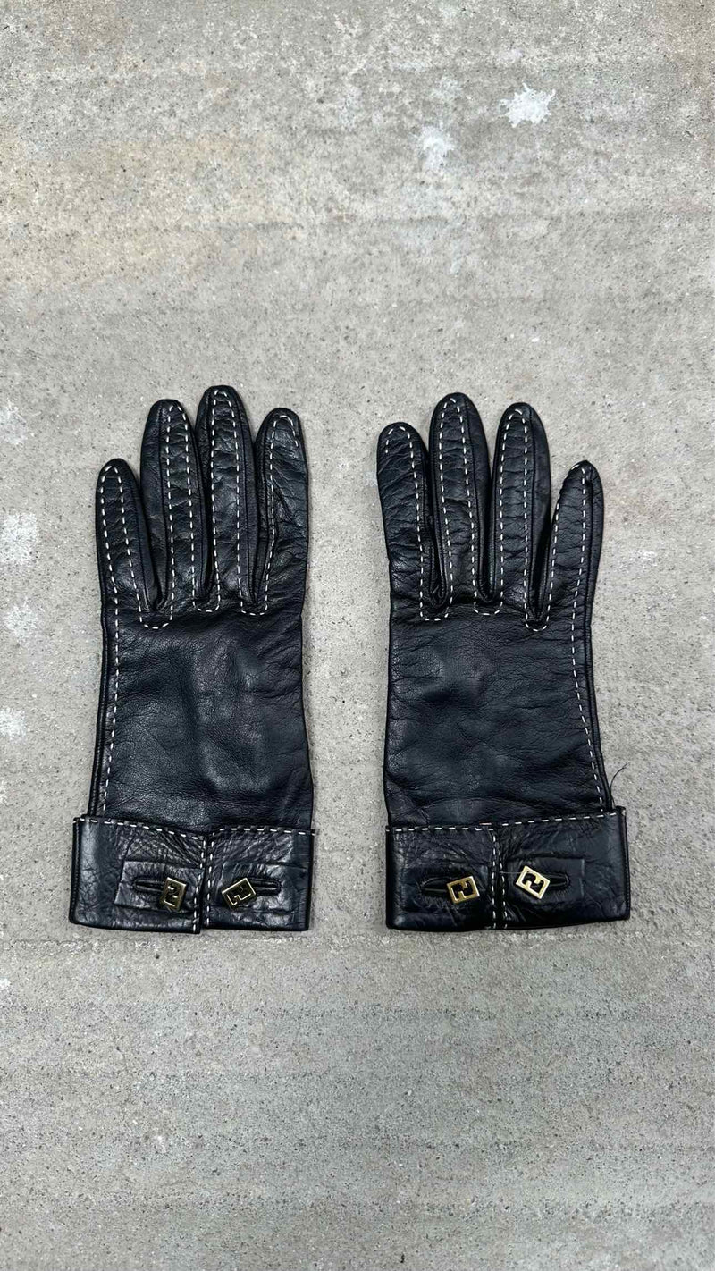 Fendi Leather Gloves