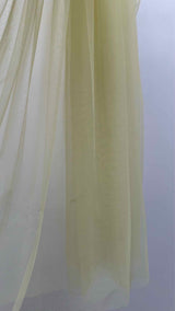 Molly Goddard Puff-sleeve Pleated Mesh Dress