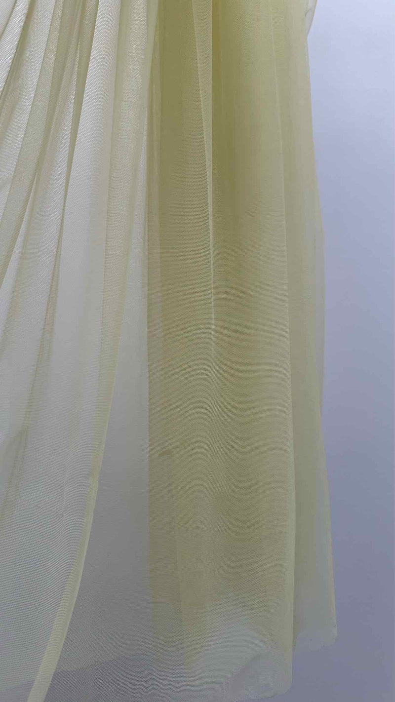 Molly Goddard Puff-sleeve Pleated Mesh Dress