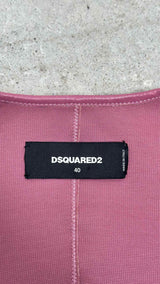 Dsquared2 Ruffle-detailed Bow-embroidered Leather Jacket