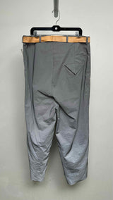 Paul Harnden Crinkled Reflective High-Waisted Wide Pants