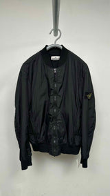 Stone Island Waxed Nylon Bomber Jacket