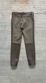 CELINE Leather/ Wool Hybrid Pants