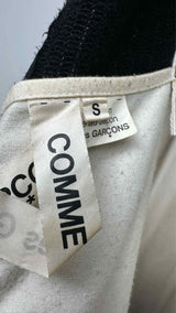 Comme Des Garcons Knit-hybrid Tiered Ruffle-bottom Dress