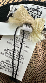 Hermes Two-tone Straw Hat