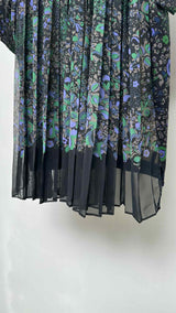 Sacai S/S Back-Pleated Floral Top