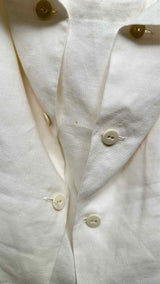 Yohji Yamamoto Double-breasted Detailed Linen Vest