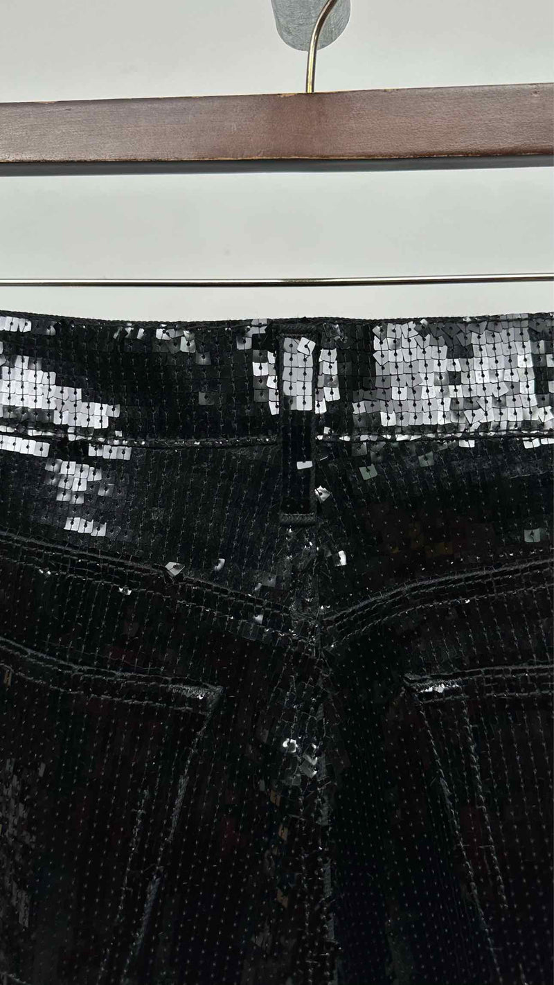 Saint Laurent Sequin Boot-cut Jeans