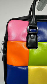 Comme Des Garcons Girl Colorblock Patterned Bag