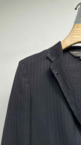Comme Des Garcons Homme Stand-collar Pin-stripe Jacket