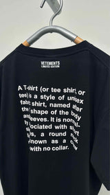 Vetements Definition T-shirt