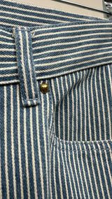 Louis Vuitton Striped Monogram Denim Cargo Pants