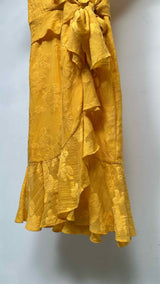 Moschino Ruffle Printed Maxi Dress