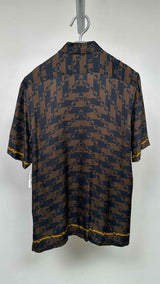 Dries Van Noten S/S Satin Geometric Shirt