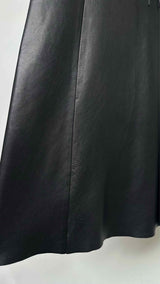 Bottega Veneta Leather Midi Skirt