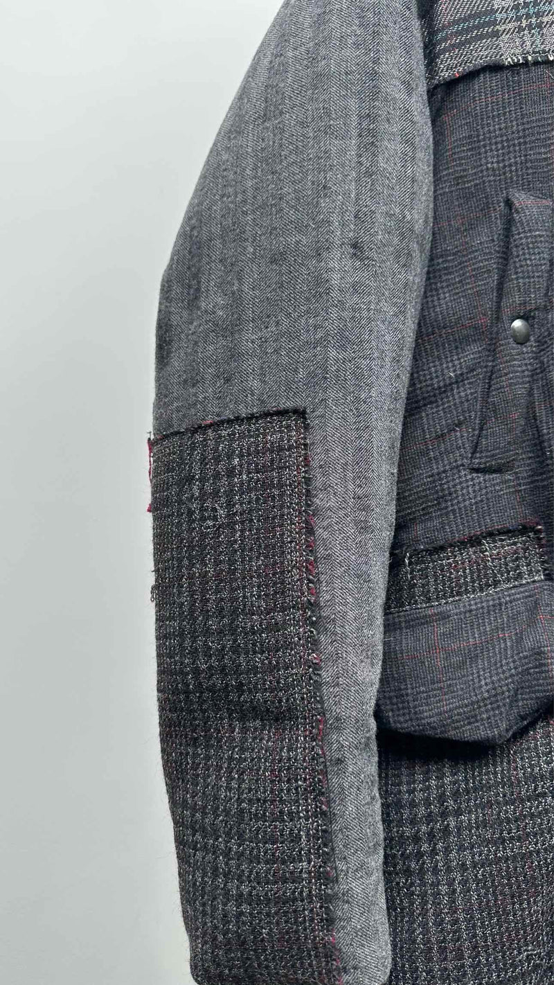 Lanvin Patchwork Hooded Down Coat