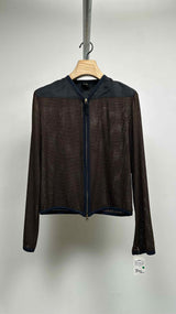 Jean Paul Gaultier Homme Zip-up Hybrid Mesh Jacket