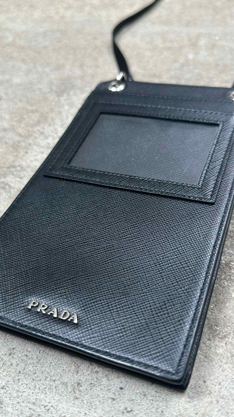 Prada Saffiano Racing Logo Patch Mini Bag