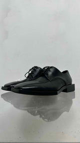 Balenciaga Square-Toe Bloc-Rim Derby
