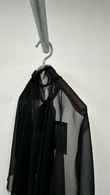 PRADA Sheer Satin Cape