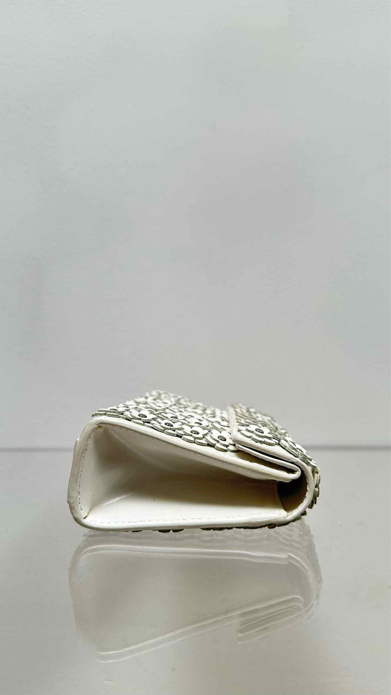 Alaia Flower Embroidered Clutch Bag