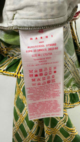 Marni Check Fields Silk Wide Easy Pants