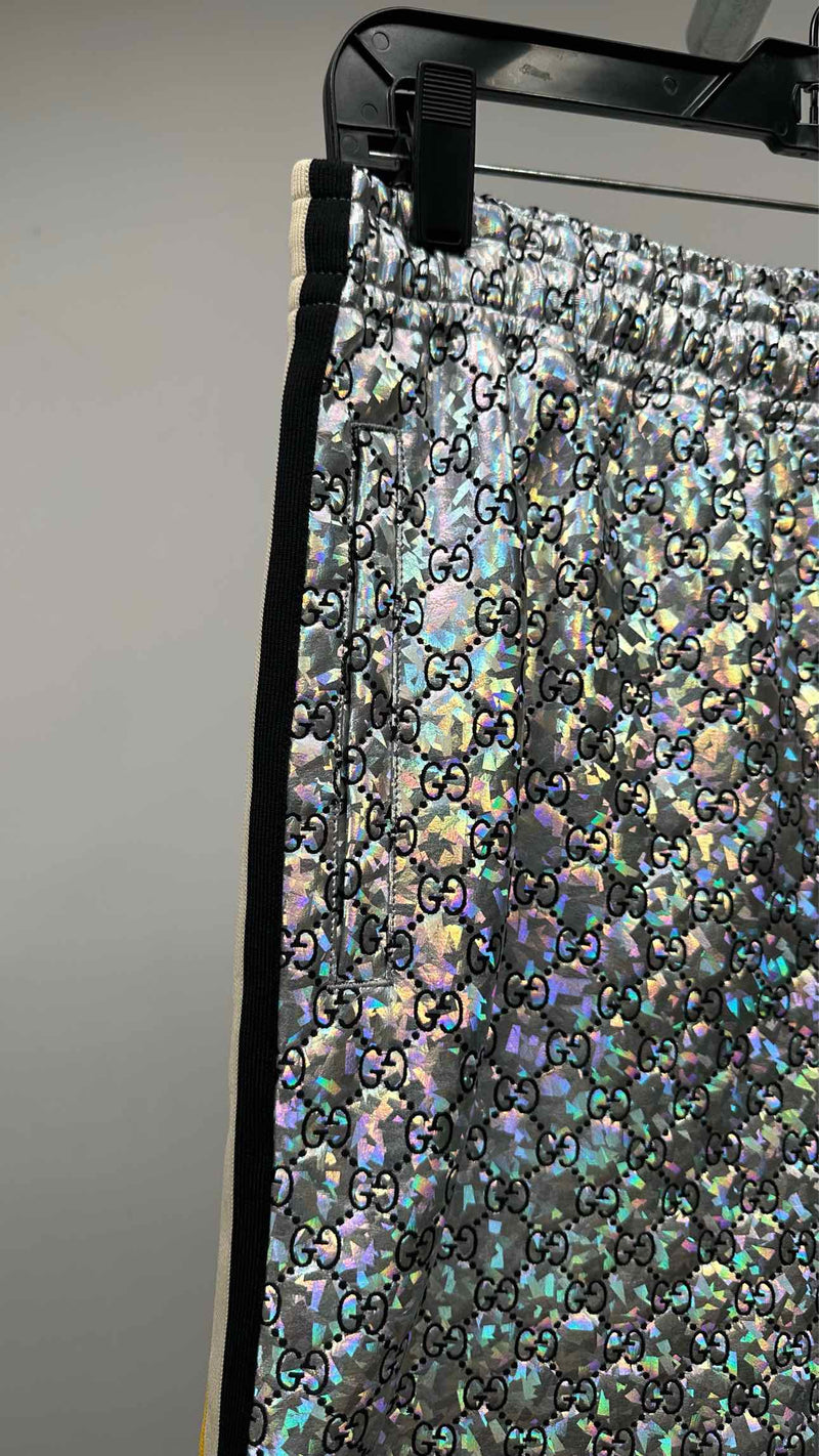 Gucci Laminated Sparkling GG Jersey Shorts