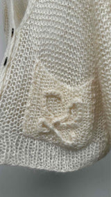 LOEWE Anagram Mohair Loose-knit Cardigan