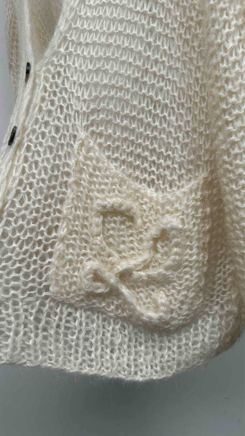 LOEWE Anagram Mohair Loose-knit Cardigan