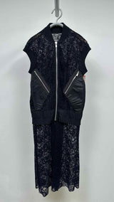 Sacai N/S MA-1-hybrid Lace Dress