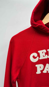 CELINE Flocked Logo Hoodie