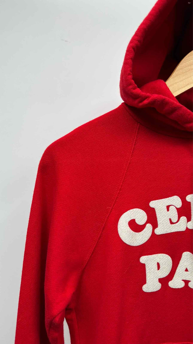 CELINE Flocked Logo Hoodie