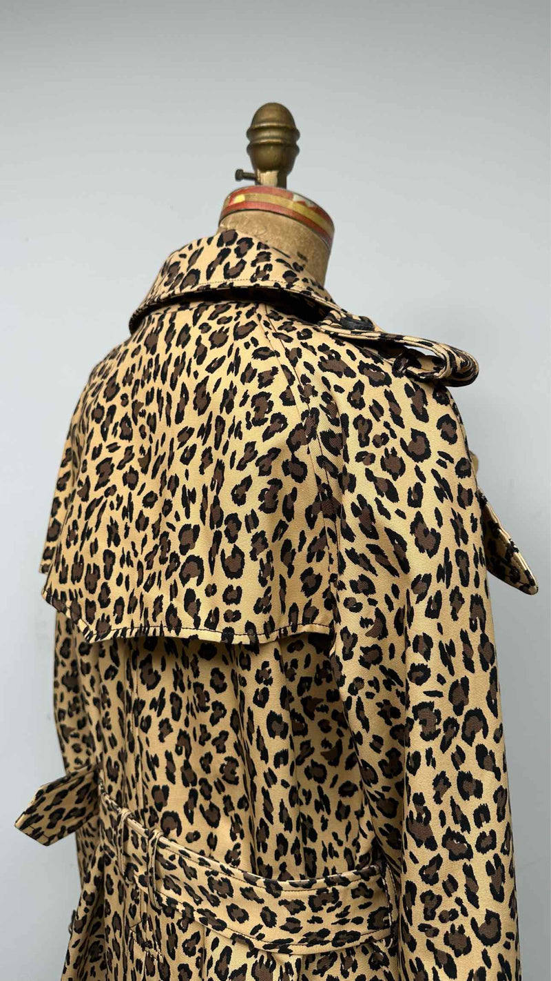 ADAM LIPPES Leopard Trench Coat