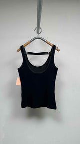 Givenchy Strapped Leather-front Tank Top