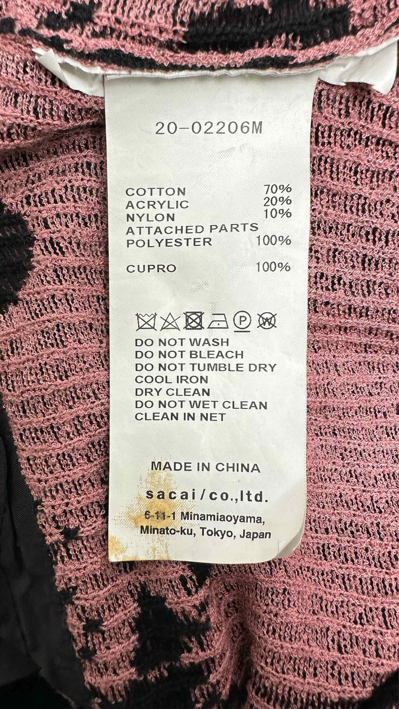 Sacai X Sun Surf  Jacquard Hybrid Cardigan