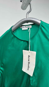 Acne Studios L/S Asymmetrical Cut Out Silk Dress