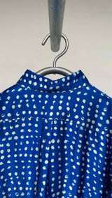Marni Polka Dot Fringe Satin Shirt