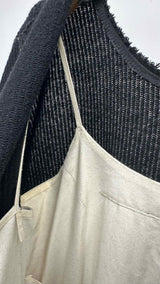 Comme Des Garcons Knit-hybrid Tiered Ruffle-bottom Dress