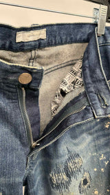 Number (N)ine Patchwork Bootcut Jeans
